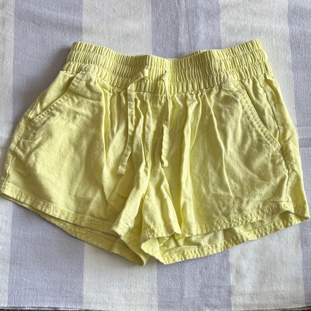 Yellow Girls Shorts